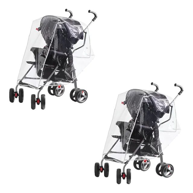 X2 Cubre Coche Bebe Impermeable Cubre Coche Protector Lluvia