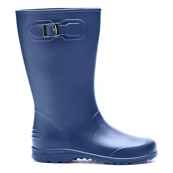 Bota De Caucho Impermeable Dama Moto Mujer Color