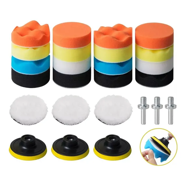 3 Inch 25 Pcs Kit Para Pulir Auto/borlas/ktaladro/esponjas