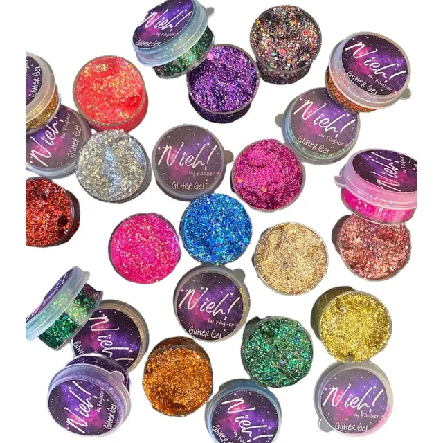 30 Geles Con Glitter Para Maquillaje Artistico Makeup Nieh
