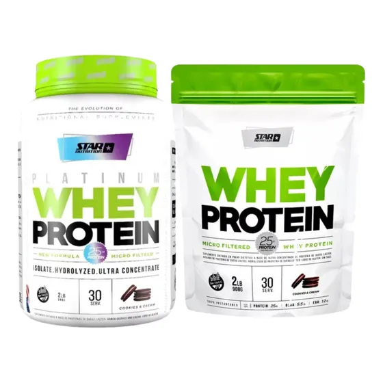 Star Nutrition Whey Protein 2lbs + Doypack Whey Protein 2lbs