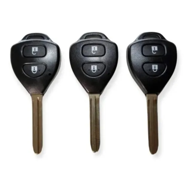 Llave Carcasa Porta Chip Toyota Yaris 2 Botones