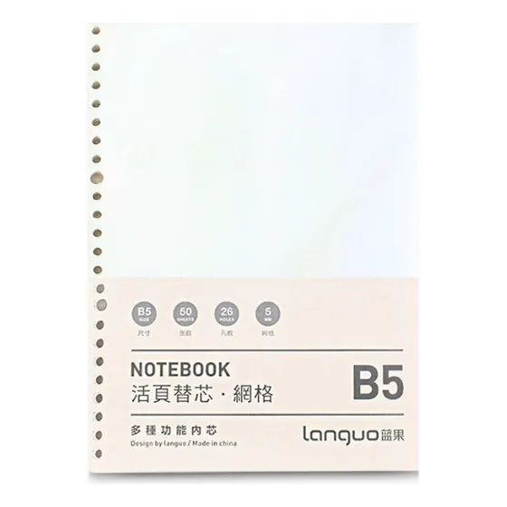 Repuesto De Hojas Para Libreta Anillada B5 Languo