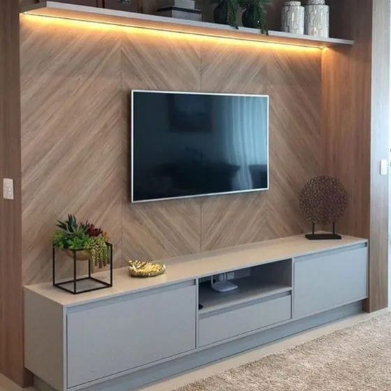 20 Projetos Modelos De Painéis Tv Executivo + Plano De Corte