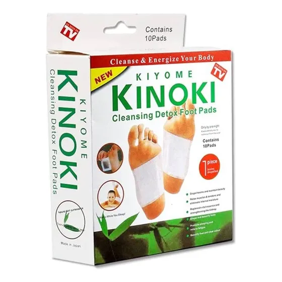 Pack 5 Cajas Parches Desintoxicantes De Pies Kinoki X10