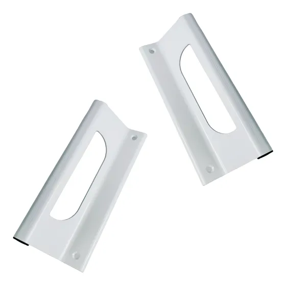 Pack X2 Tiradores Curvo Sd Para Ventanas Blanco