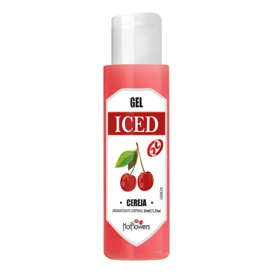 Gel Iced Aromatizante Refrescante Oral Hot Flowers 35ml Fragrância Cereja