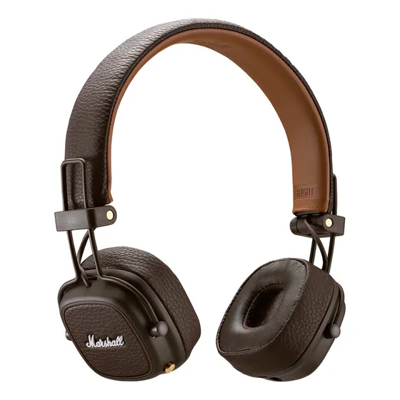 Fone de ouvido Marshall Major III marrom, Bluetooth, DJ, Microfone, Gamer