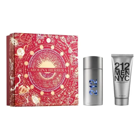 Perfume Carolina Herrera 212 Men Nyc 100ml Para Hombre Pack 