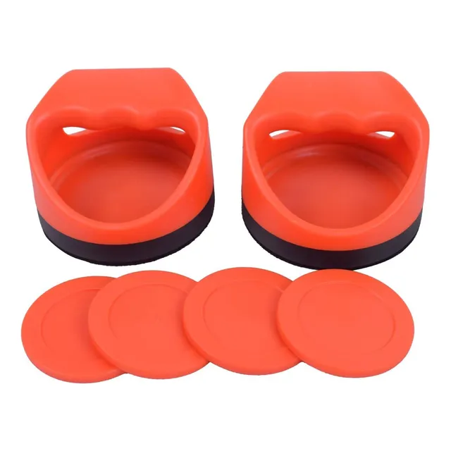 Par De Empujadores Ergonomicos Discos Repuesto De Air Hockey