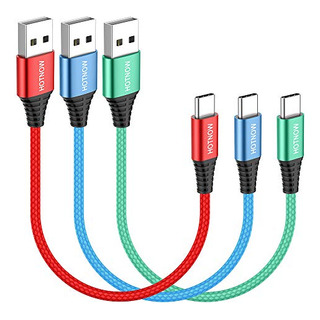 Cable Usb C Corto Hotnow De 1 Pie, Paquete De 3, Canal Usb-c Cable Usb C Corto Hotnow De 1 Pie, Paquete De 3, Canal Usb-c