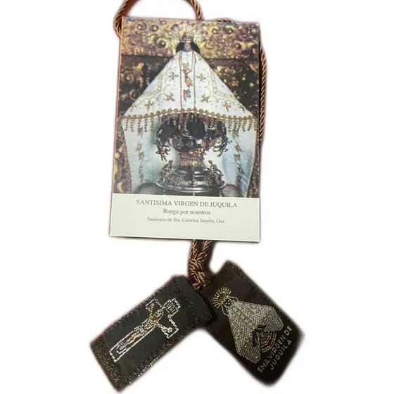 Escapulario Y Oración Virgen De Juquila 100 Piezas
