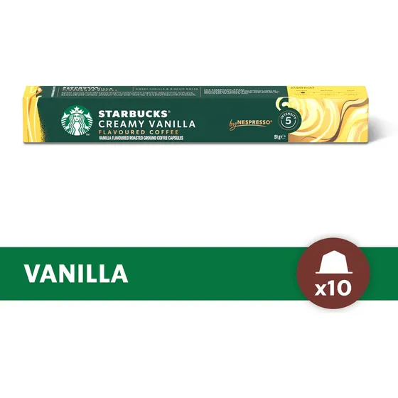 Capsulas Starbucks Creamy Vainilla Oficial By Nespresso 10 Unidades