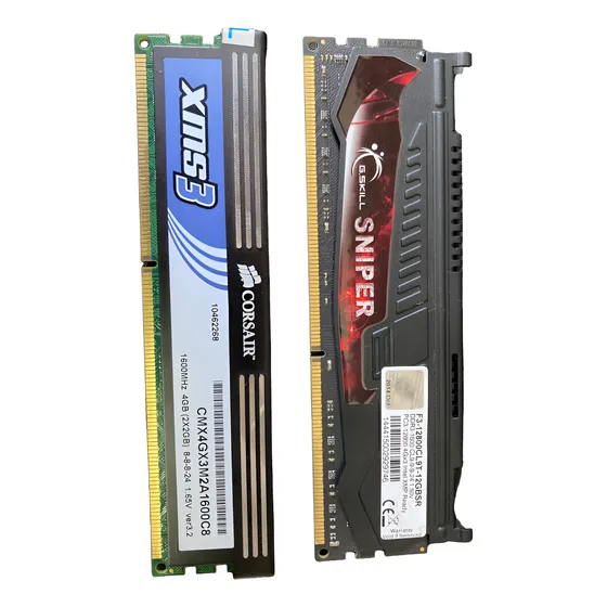 Kit Memória Ram Ddr3 G.skill Sniper 4gb + Corsair Xms3 2gb