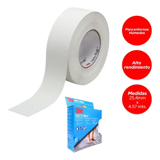 Cinta Antiresbalante Para Baño 1 Pulgada X 4.5 Mts 3m