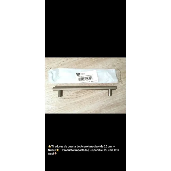 Tiradores De Puerta De Acero Macizo. 20 Cm. Nuevo.