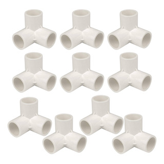 10x Conexão Tubo Curva 3 Saidas Pvc 3 Way T Em 90 Graus 10x Conexão Tubo Curva 3 Saidas Pvc 3 Way T Em 90 Graus