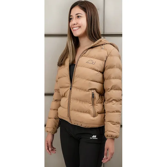 Casaca New Athletic Cloud Camel Mujer