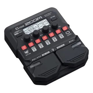 Pedal De Efeito Zoom G1 Four Preto Pedal De Efeito Zoom G1 Four Preto