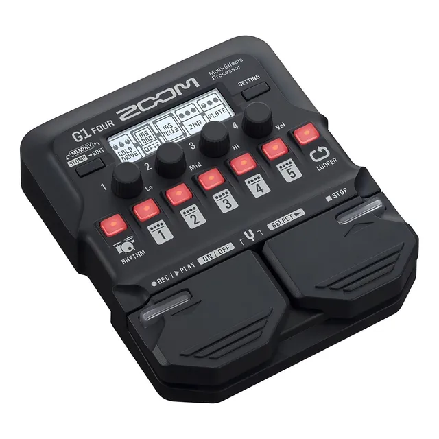 Pedal De Efeito Zoom G1 Four Preto
