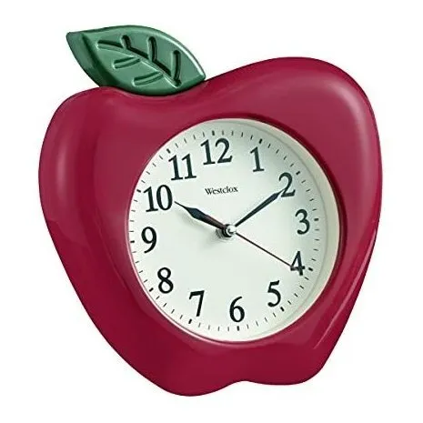 Westclox 10  3-dimensional Apple Wall Clock- Modelo Aytu3