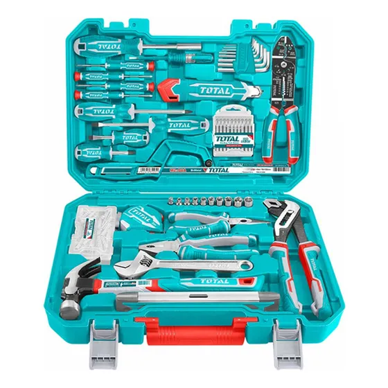 Kit Maleta Herramientas Manuales 168 Pcs Total Thkthp21686 Color Turquesa