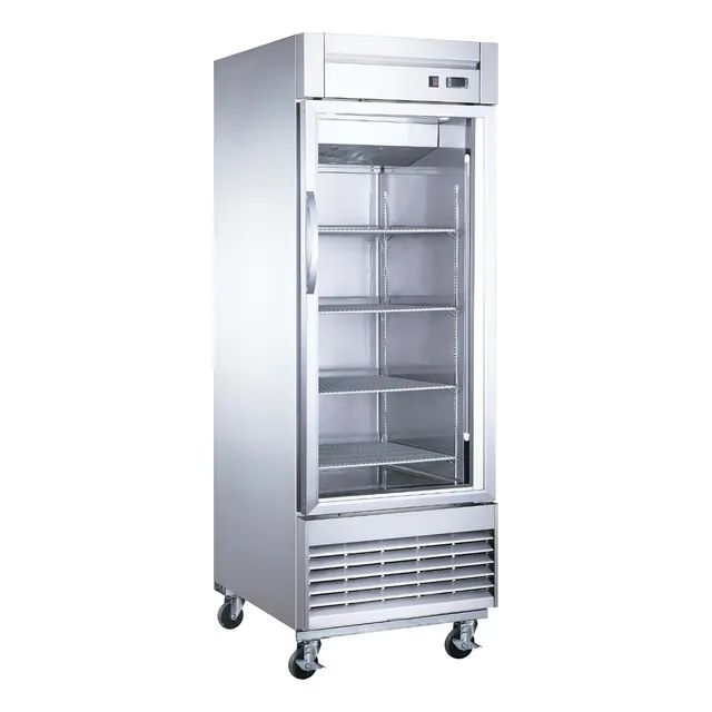 Refrigerador Vertical Migsa Ur-27c-1g 23 Pies Acero Inox. Color Gris