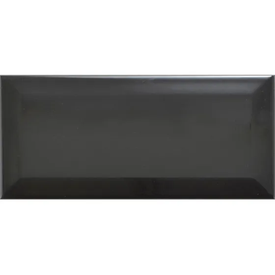 Ceramica Para Pared De 10x20 Brick Negro Colores Plenos Sin 