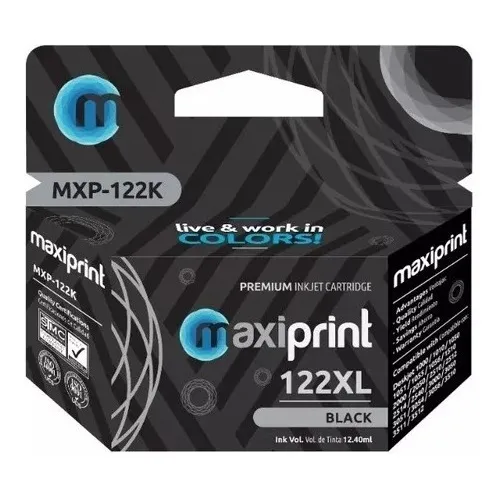Cartucho Maxiprint 122xl Negro Extra-carga Otiesca