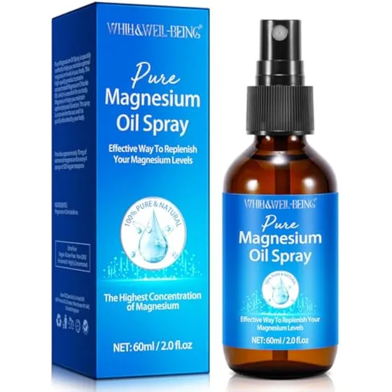 Aceite De Magnesio Puro Organico Para Pies 60ml
