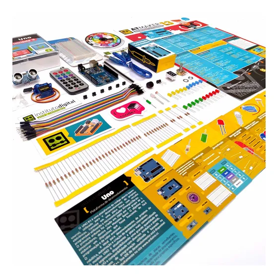 Kit Uno R3 Para Arduino Iniciante 3 + tutorial completo