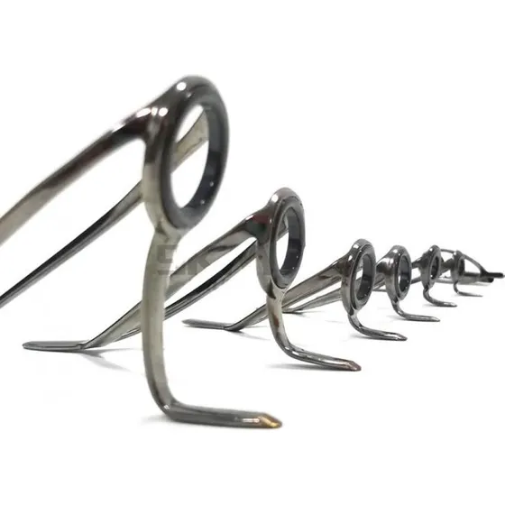 Kit Com 7 Pcs Guias Passadores Ponteira Reparo Vara Pesca