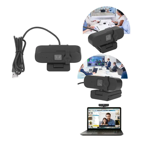 Cámara Web 4k Uhd Con 2 Micrófonos De Reducción De Ruido Hd