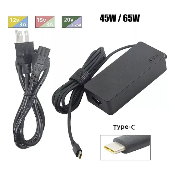 Cargador Para Chromebook Hp Tipo Usb-c 36w 45w 65w +cable