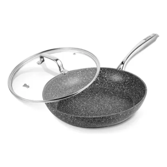 Sartén Antiadherente Con Tapa De Granito 10   Hlafrg