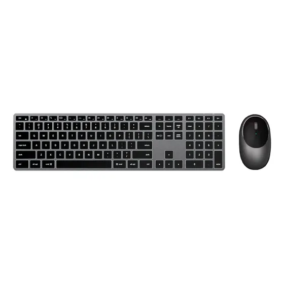 Kit Satechi Teclado X3 E Mouse M1 Sem Fio Cinza Espacial
