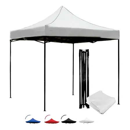 Carpa Toldo 3 X 3 Plegable Reforzado Uso Rudo Exterior 3x3 Color Blanco S360 3x3 Toldo
