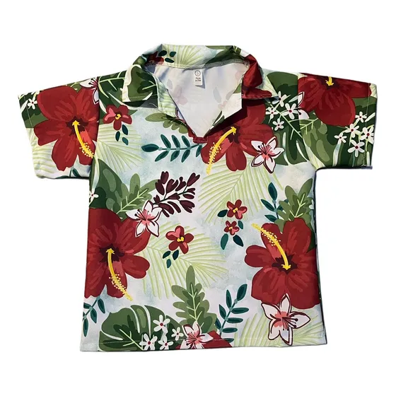 Camisa Hawaiana Niño / Disfraz Fiestas Patrias Chile Modelo 1 8