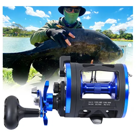 Carretilha De Perfil Alto Sougayilang 25kg Pesca No Mar Cor Ldt40 Esquerdo