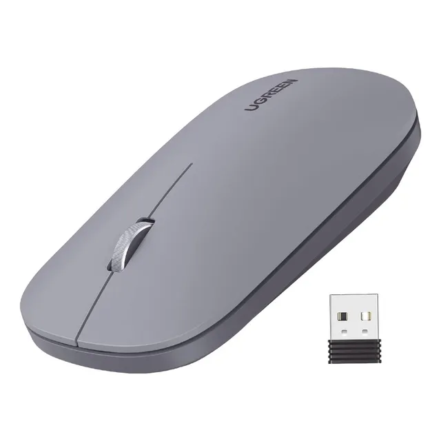 Ugreen Mouse Inalámbrico Ultradelgado Gris 90373