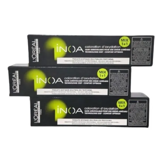 Tinte Inoa Sin Amoniaco De Loreal Pack X 3 Unidades