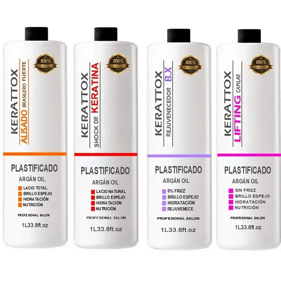 Kit 4 Litros Alisado Keratina Lifting B.t.x Cap Envío 