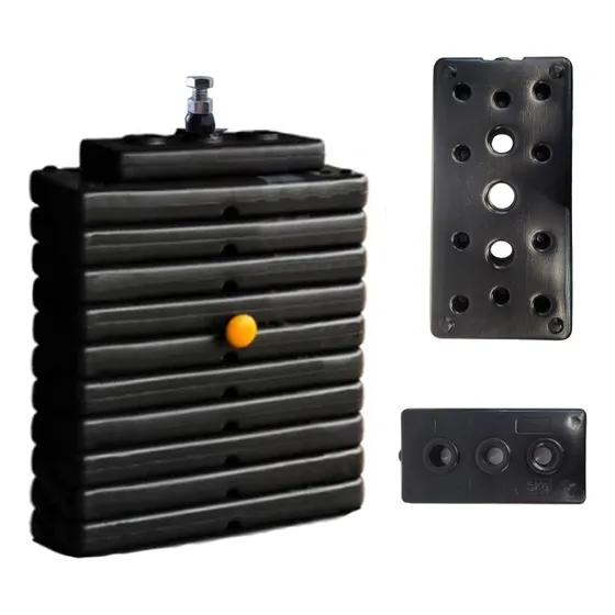 Lingote De Peso 5 Kg C/u Pvc Maquinas De Gimnasio Svg Sport Color Negro