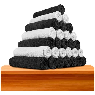 20 Toalhas Para SalĂŁo AlgodĂŁo Atacado 10 Brancas 10 Pretas BarĂŁo Das Toalhas 20 Toalhas Para SalĂŁo AlgodĂŁo Atacado 10 Brancas 10 Pretas BarĂŁo Das Toalhas