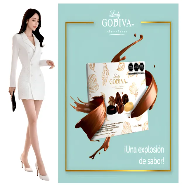 Lady Godiva Trufas De Chocolate Delicatesse Estuche 336 Gms