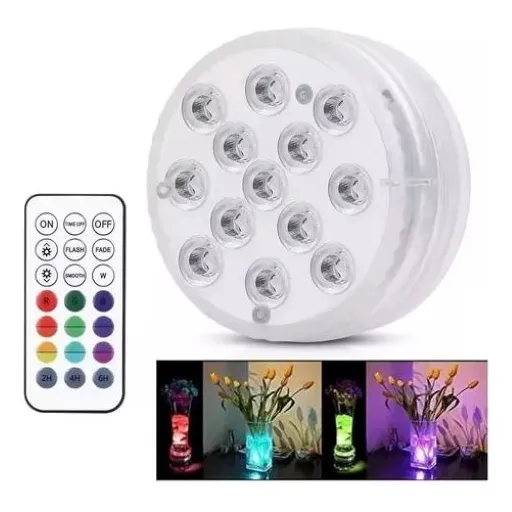 Luz Led Con Control Remoto Inalámbrico Para Piscinay Acuario