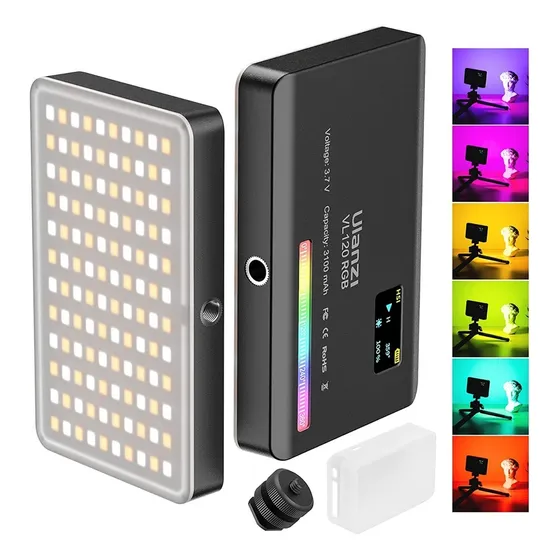 Luz Led Ulanzi Vl120 Para Video Luz Portátil 2500-9000k 