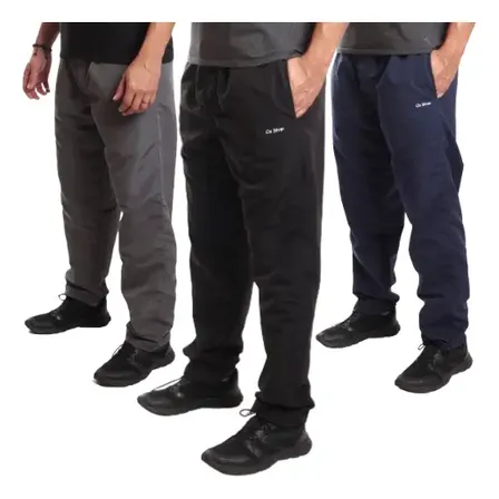 Kit 3 Calças Tactel Casual