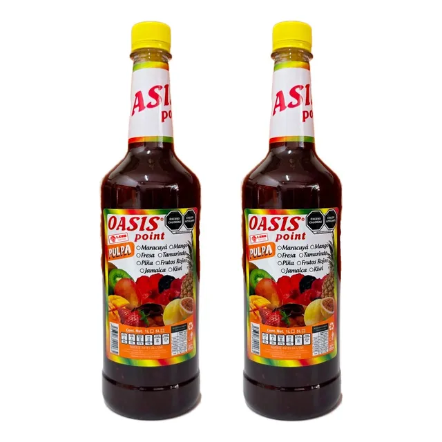 Pulpa Concentrado Sabor Frutos Rojos 2lt Oasis Natural