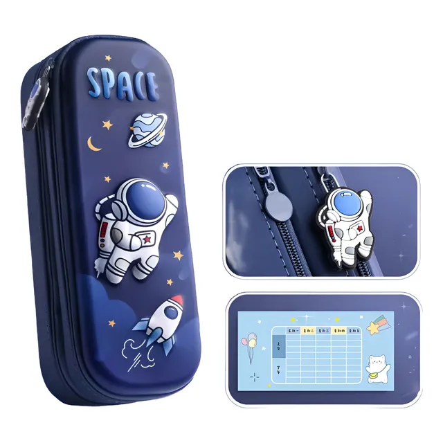 Cartuchera 3d Niños Astronauta Kawaii / Doble Compartimiento